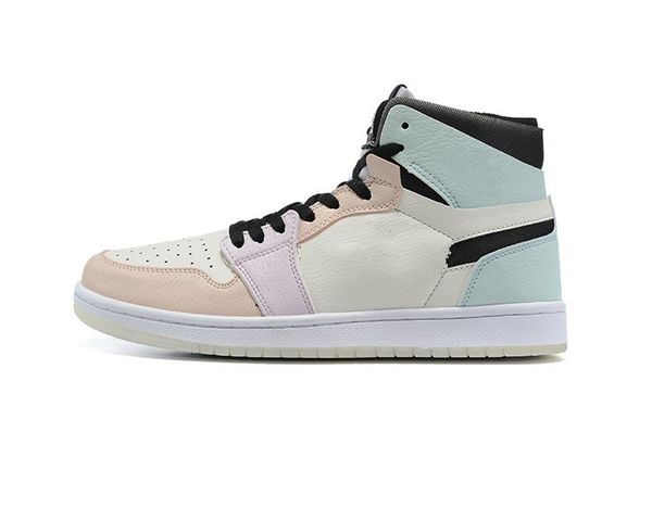 

women men 1s pink purple greenr mochalow true label sneakers