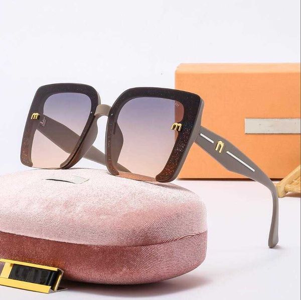 

new miu luxury sunglasses street sminimalist classic sunglasses metal uv protection glasses retro women's glasses beach sunglass ladies, White;black