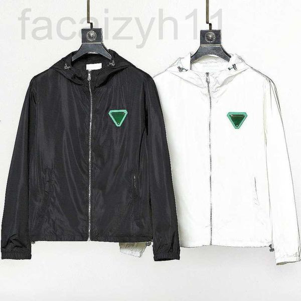 

men's jackets designer classic spring thin jacket men women windproof waterproof windbreaker sweatshirt triangle brand sportswear hoode, Black;brown