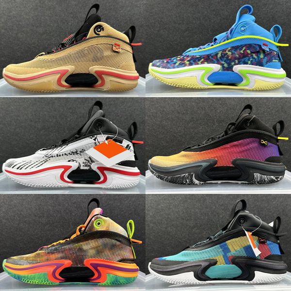 

mens jumpman 36 xxxvi basketball shoes 36s paris luka rui hachimura cranes black samurai multicolor tiger flight school laser blue pink outd