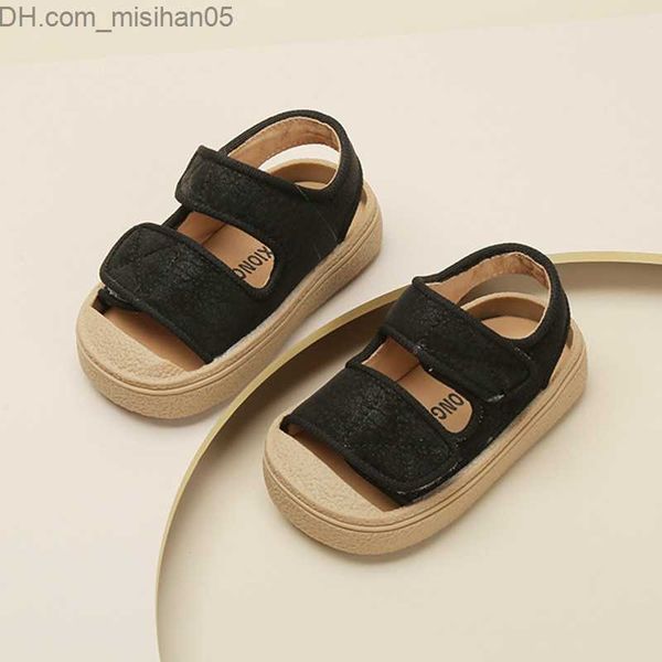 

sandals 2023 summer children's shoes boys' sports breathable sandals baby shoes soft sole preschool shoes z230710, Black;red