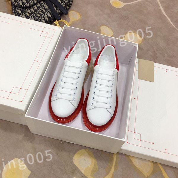 

2023 new designer sneakers calfskin casual shoes fashion reflective shoes men women sneaker vintage trainers increasing high shoe hl210207, Black