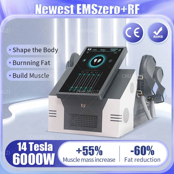 

2023 latest emsslim ems 13 tesla neo 6000w power high energy electromagnetic muscle slimming stimulating fat salon emszero