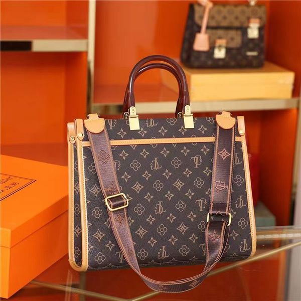 

the latest tote bag fashion fashion vintage printed large capacity handbag all shoulder bag manufacturers direct sales