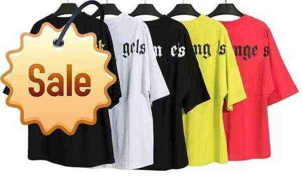 

2022 designer of luxury t shirt brand palms angels angel t shirt pa clothing spray letter short sleeve spring summer tide men and 9999 11s1, White;black