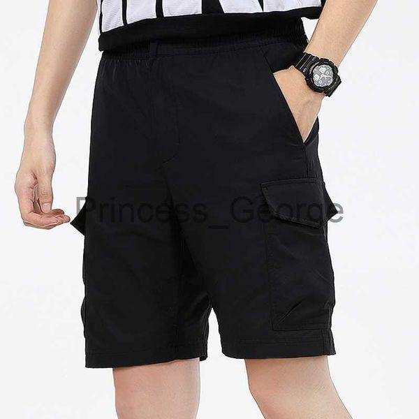 

men's shorts mens shorts casual summer men cargo shorts pure color letter print relaxed loose overalls x0706, White;black