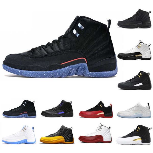 

40-47 basketball shoes men women 12s reverse flu game wings university red winterized wntr mens sneakers