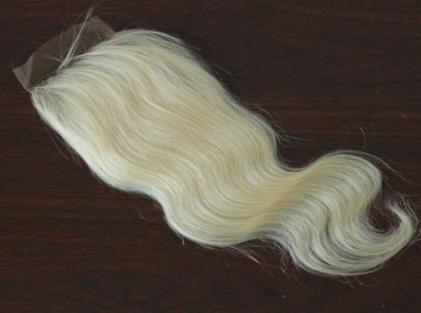 

body wave virgin brazilian hair 130 density lace closure 613 blonde part lace closure bleached knots 100 unprocessed human7818184, Black;brown