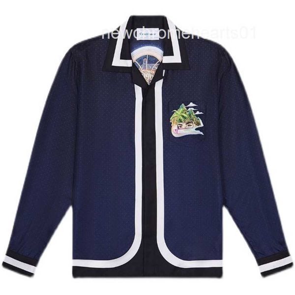 

casablanca 100s shirt men2021 new luxury outdoor business leisure classic shirts urhd pb5w, White;black