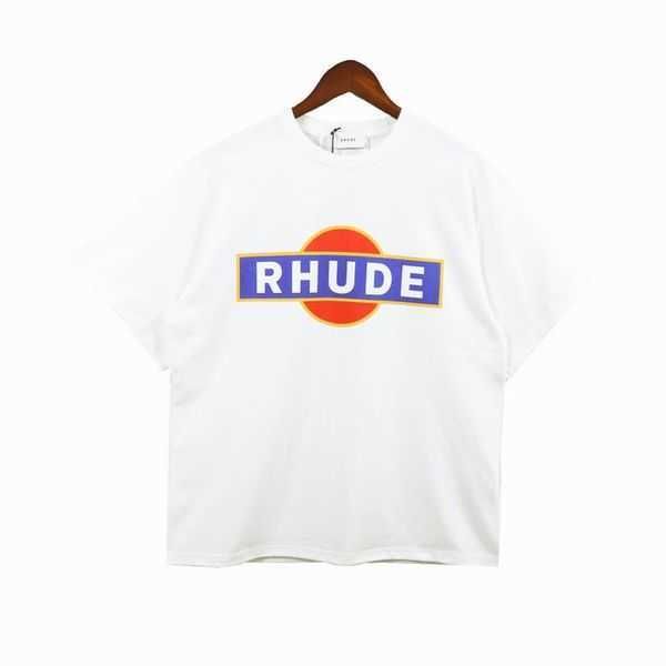 

t shirts rhudes version mens t-shirt summer fashion designer loose and breathable casual cottons luxury clothing street shorts sleeves cloth, White;black