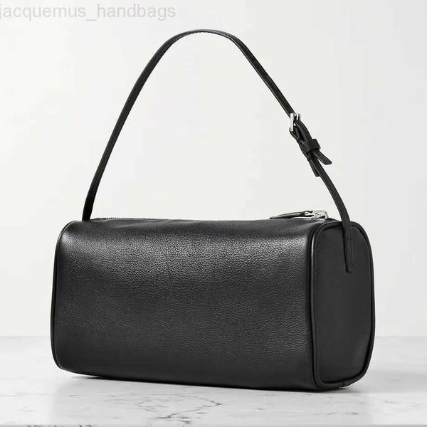 

the row pen bag simple hand bag 90s bag cowhide pen container bag mini handbag