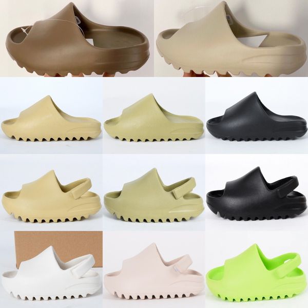 

kids slides toddlers slippers boys sandals shoes children parent-child foam runner eva slide big kid youth outdoor slipper house bathroom sh, Black
