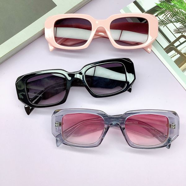 

fashion designer sunglasses classic eyeglasses goggle outdoor beach sun glasses for man woman triangular signature, White;black