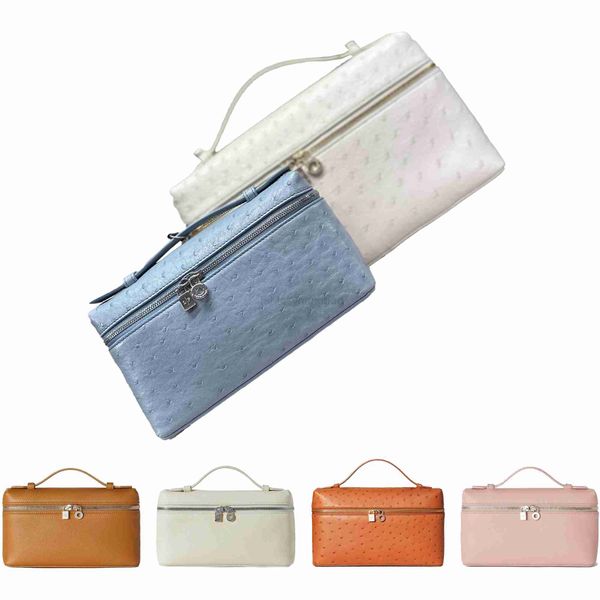 

loro piana travel luggage bag clutch cross body luxury shoulder zipper women men pochette tote hobo designer lady cowhide extra pocket l19 s