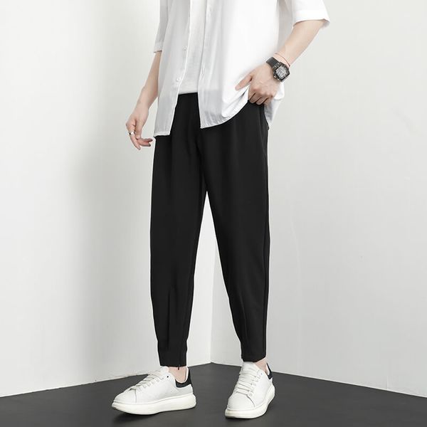 

men's pants classic anklelength breathable pantsshoplizee 230705, Black