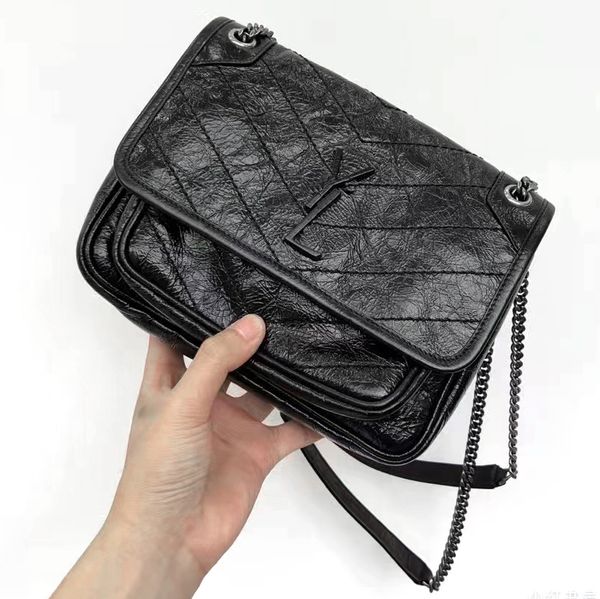 

designer lady classic niki cross body tote hand bag outdoors genuine leather luxurys makeup mens travel shoulder bags womens envelope sling