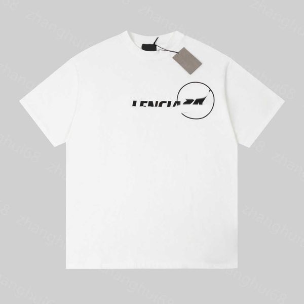 

23ss summer men clothes casual tshirt designer t shirt round neck pure cotton letter print short-sleeved t-shirt for men women mens clothes, White;black