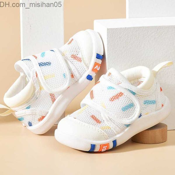 

first walkers baby sandals summer toddler shoes 0-1-2 year old infant anti slip soft sole baby mesh shoes z230707