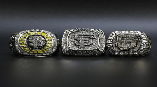 

3pcsset 2010 2012 2014 san francisco gi ants baseball world championship ring whole drop 9769579