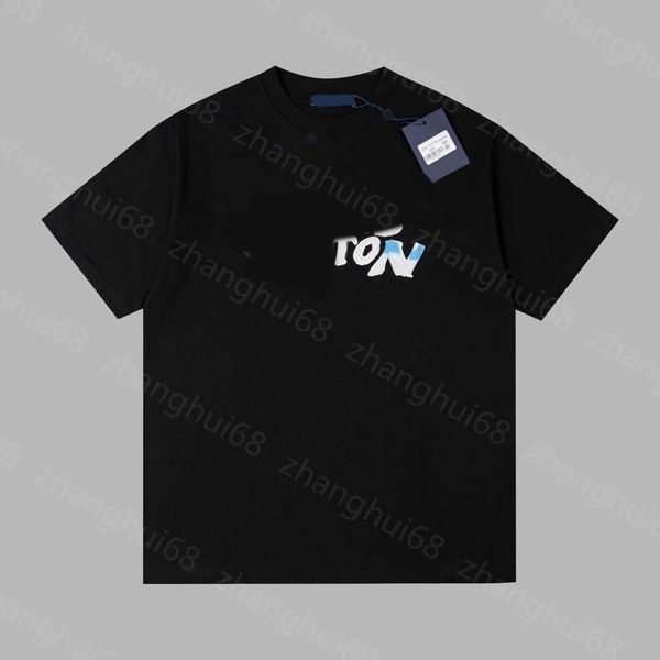

23ss designer t shirt summer men clothes casual tshirt round neck pure cotton rabbit letter logo print short-sleeved t-shirt for men and wom, White;black