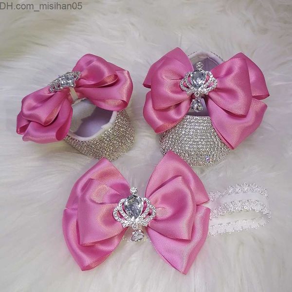 

first walkers handmade rhinestone baby girls' shoes hair sunglasses combs first walker sparkling crystal princess shower gift z230707