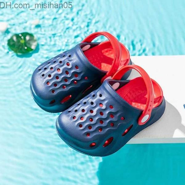 

sandals 2023 new summer baby shoes girls' sandals boys' mules girls' sandals boys' and children's garden shoes z230, Black;red