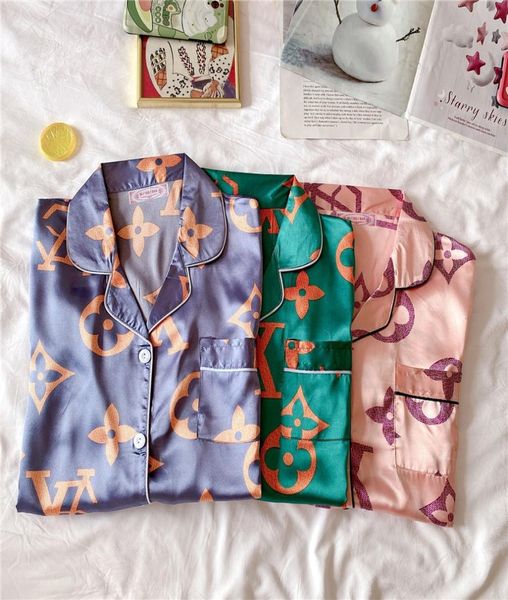 

fzslcyiyi silk satin pajama set couples long sleeve male flower printed sleepwear women pajamas pijama pyjamas mens pajamas homewe8173435, White