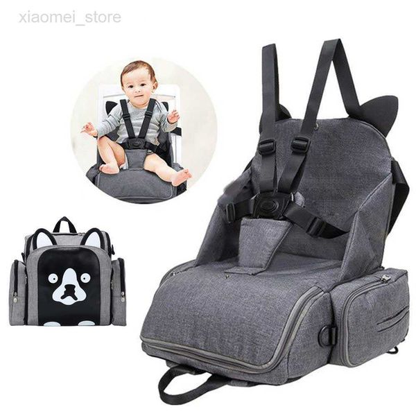 

diaper bags toddler dining travel booster seats child car safety seats multi-function diaper backpack shoulder maternity dining chair bag hk