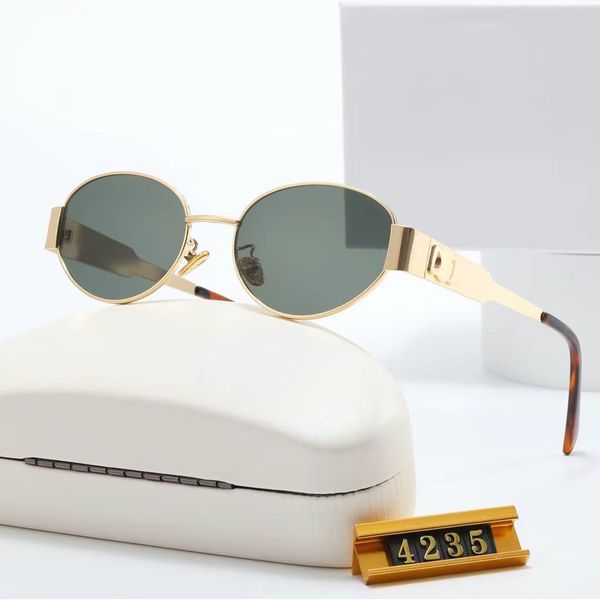 

for designer sunglasses women's men luxury sun glasses lisa triomphe beach street p small sunnies metal full frame with gift box, White;black