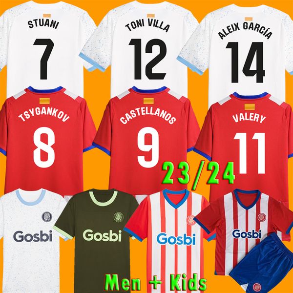 

23 24 girona fc soccer jerseys 2023 2024 tsygankov garcia castellanos romeu gutierrez bueno martinez riquelme stuani arnau david lopez footb, Black;yellow