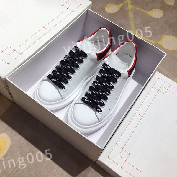 

new luxurys out of office white shoe designer women sneakers mixed color lace up flat casual men spring autumn walking shoes size 35-45 hl21, Black
