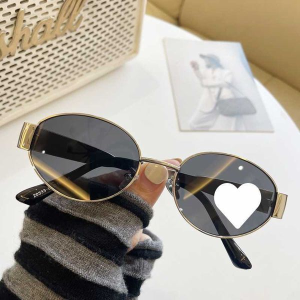 

the same french style metal triumphant sunglasses new online celebrity can be matched with the female oval sunglasses of myopia male fashion, White;black