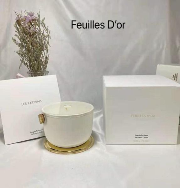 

natural perfume candle 220g france famous brand scented bougie parfum candle long smell fragrance deodorant incense sealed gift bo2684124