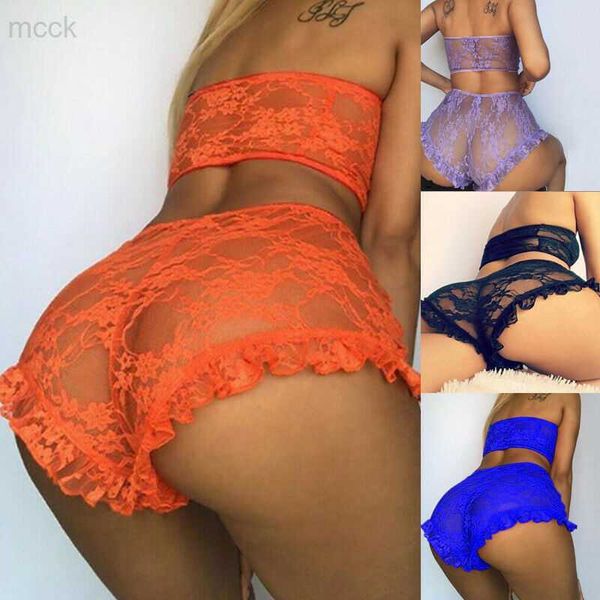 

other panties erotic mesh underwear set women's lingerie lace bra set ladies nightwear set transparent babydoll sleepwear costume hkd23, Black;white