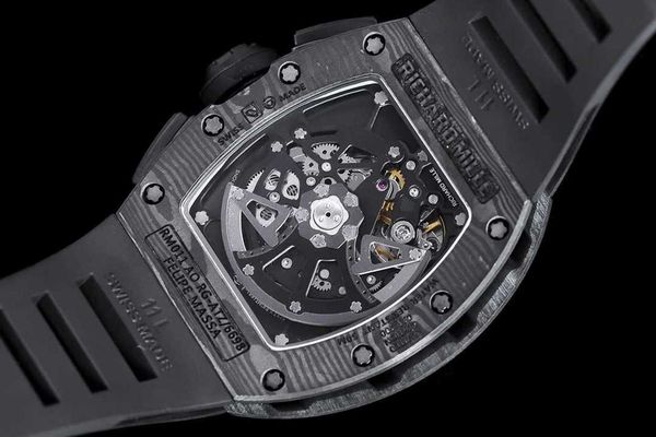 

exciting mechanical r i c h a r d luxury superb style male wrist watches rm11 rm11-03 nc52 designer high-end quality tpt carbon fiber bezel, Slivery;brown
