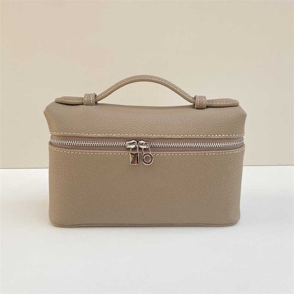 

loro * piana bag loro * lp19 genuine leather lunch box bag gigi same piana togo layer cowhide handbag shoulder bag for women