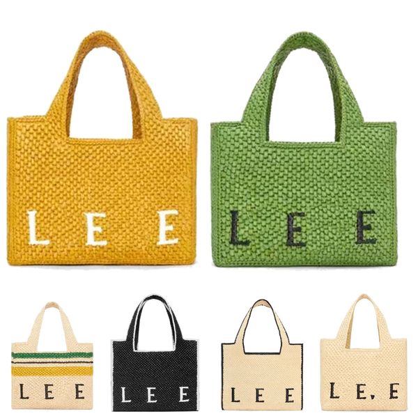 

women mens font totes clutch bags handle luxurys designer straw shopping hand bag cross body fashion weave beach bag basket raffias travel p