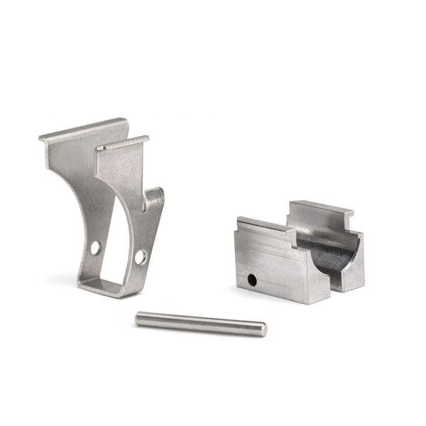 

stainless steel front block rear rail pin locking block for gl0ck 26 fmda dd26.2