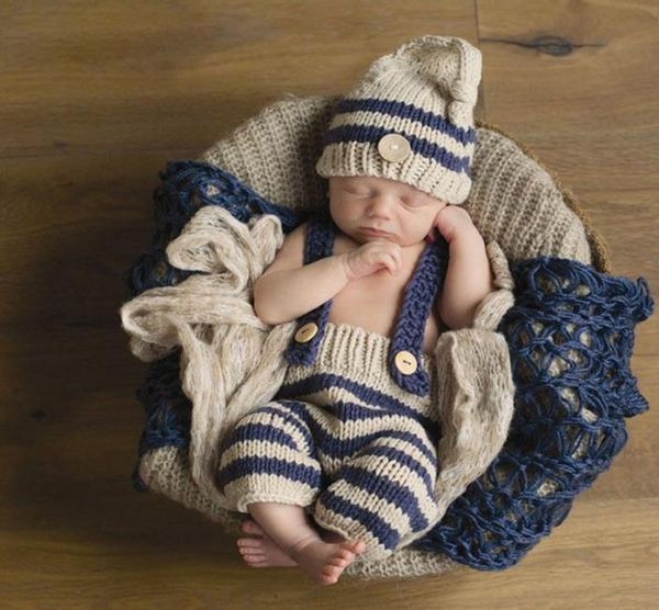 

newborn baby boys girls cute crochet knit costume prop outfits po pography wool soft2884587, White