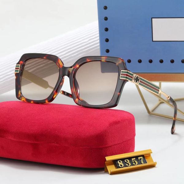 

designer sunglasses for women and men with dust bag fashion model special uv400 protection letters big leg big frame outdoor luxury design w, White;black