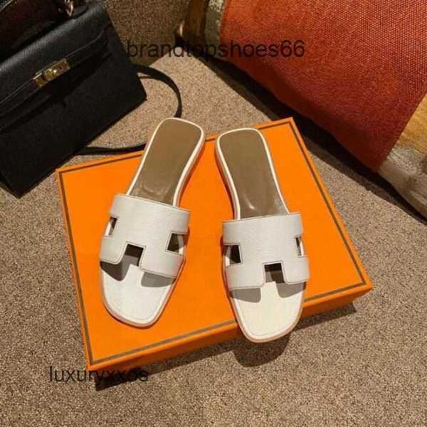 

shoes oran luxury girl designer sandal slippers slipper 2023 women slides flat flip flops slide beach orange summer leather 1g5w