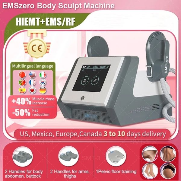 

ems body sculpting muscle stimulator hi-emt 14 tesla emszero high intensity slimming fitness equipment