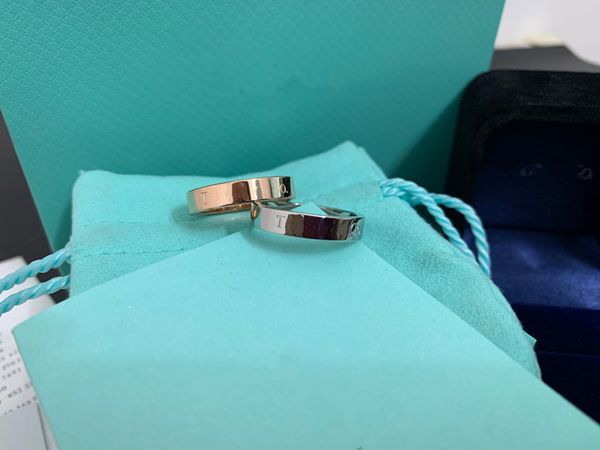 

5-11 size couples wedding fashion designer ring for man women rings men woman rose gold silver jewelry gifts party accessories