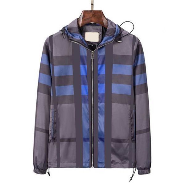

multi style classic plaid mens hooded jacket designer men fashion casual windbreaker spring summer coat size m--xxxl jrg1 jrg1, Black;brown