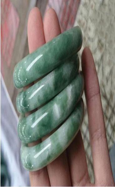 

5662mm natural jade bangle bracelet jewelry stone fashion gift delicate bracelets round green women smooth new arrivals a71273622, Black