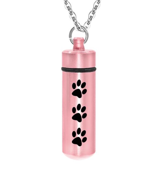 

cylinder cremation jewelry ashes for pethuman cremation urn aluminum alloy memorial ashes jewelry keepsake with fill kit5989530, Silver