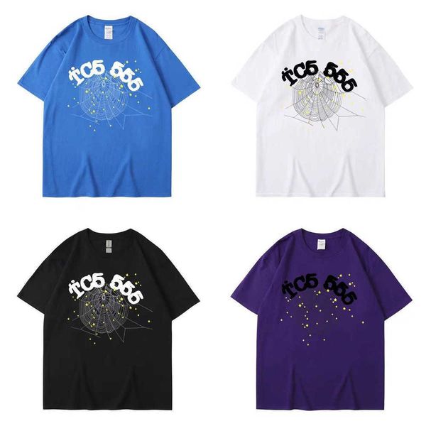 

hip hop sweatshirt men women t shirt sp5der designer tshirt 3d print short sleeve tshirts round neck pullover tee overszie y2k t-shirtc17g 3, White;black