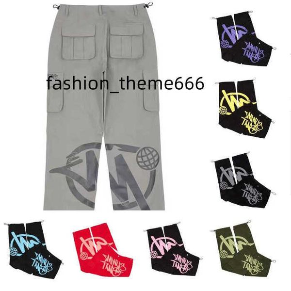 

neweast minus two mens pants cargo y2k casual pant minustwos retro street trend black pants harajuku hip hop print loose overalls joggers