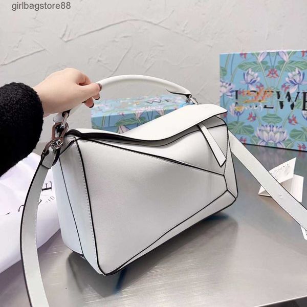 

girl bag designer loewsbag bags splicing cool design handheld one shoulder crossbody women's 24cm puzzle geometry fashion handbags 1h2f
