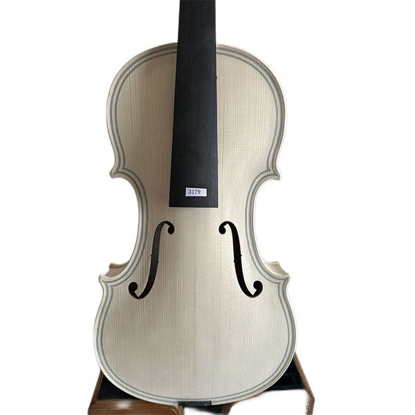 

4/4 size violin white maggini model flamed maple back spruce hand made k3179